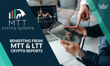 An image showing a tablet and how you can benefit from using the LTT and MTT Reports at BitcoinTAF.